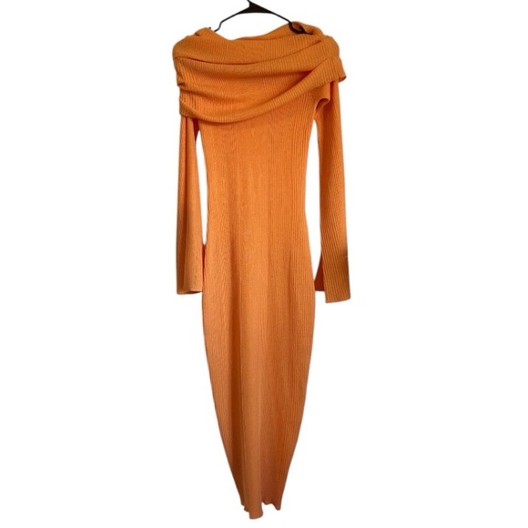 SER.O.YA Tallulah Midi Dress Papaya - Picture 3 of 10